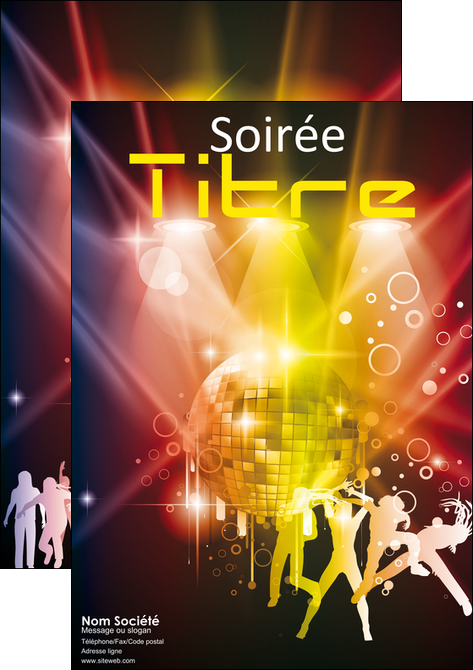 faire affiche discotheque et night club soiree bal boite MIDBE15929