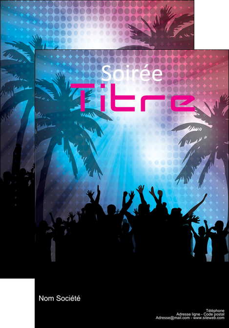 faire affiche discotheque et night club soiree bal boite MIDBE15953
