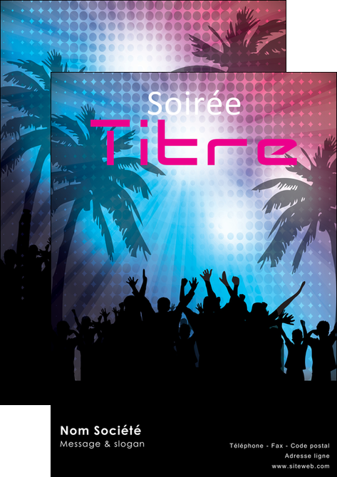 realiser affiche discotheque et night club soiree bal boite MIDBE15955