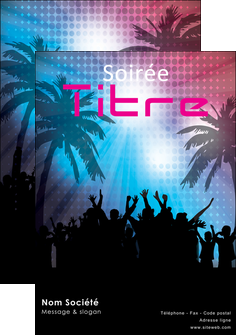 realiser affiche discotheque et night club soiree bal boite MIDBE15955
