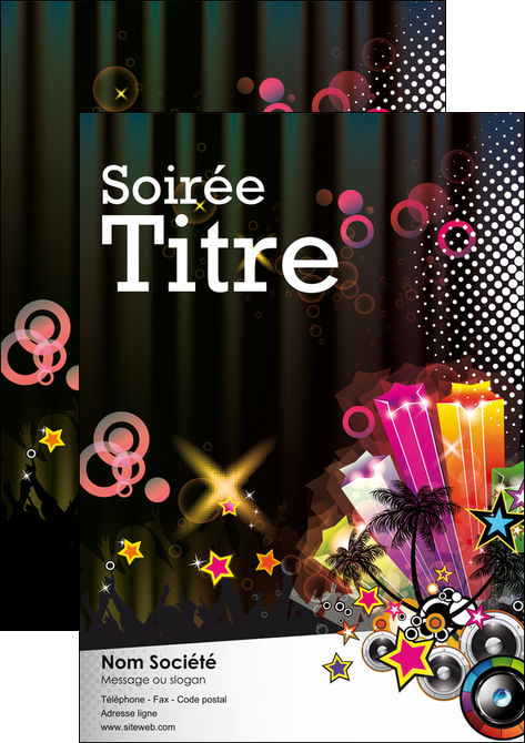 realiser affiche discotheque et night club son baffle boite de nuit MIDBE15961