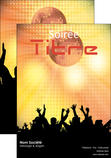 realiser affiche discotheque et night club son casque baffle MIDBE15973