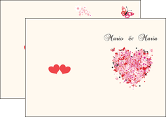 exemple depliant 2 volets  4 pages  fleurs bouquet bouquet de fleurs MLIG16515