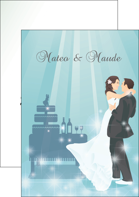 impression flyers mariage marier marie MLIG16649
