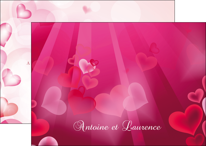 maquette en ligne a personnaliser flyers mariage alliance noces MLIG16705