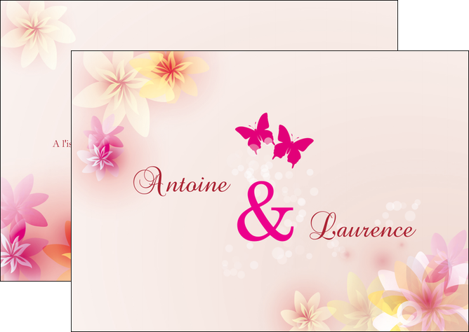 personnaliser modele de flyers mariage alliance noces MLIG16863