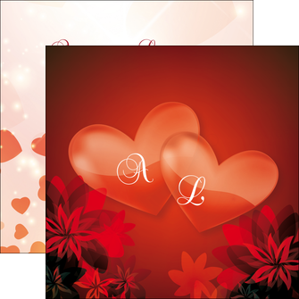 modele en ligne flyers fiancailles fleur invitation MLIG17041