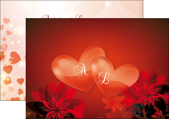 modele en ligne flyers fiancailles fleur invitation MLIG17043