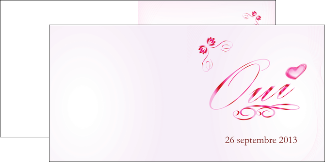creer modele en ligne depliant 2 volets  4 pages  coeur mariage alliance MLIG17545