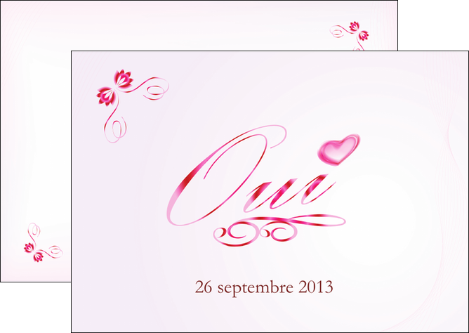 creation graphique en ligne flyers coeur mariage alliance MLIG17547