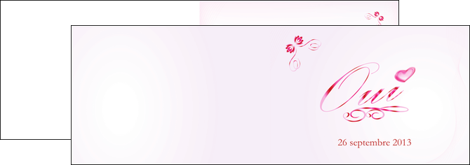 creation graphique en ligne depliant 2 volets  4 pages  coeur mariage alliance MLIG17549