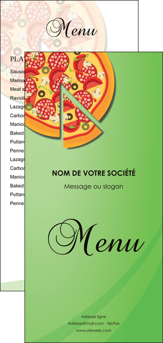 impression flyers pizzeria et restaurant italien pizza portions de pizza plateau de pizza MIDLU18303