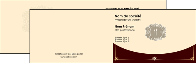 realiser carte de visite restaurant restaurant restauration carterestaurant MIDLU18307