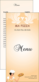 imprimerie flyers pizzeria et restaurant italien pizza portions de pizza plateau de pizza MIDLU18403