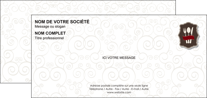 faire carte de correspondance restaurant restaurant restauration menu carte restaurant MIDLU18413