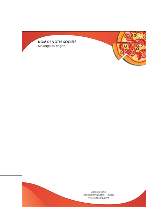 creer modele en ligne tete de lettre pizzeria et restaurant italien pizza portions de pizza plateau de pizza MIDLU18541