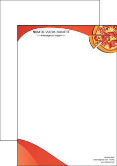 maquette en ligne a personnaliser affiche pizzeria et restaurant italien pizza portions de pizza plateau de pizza MIDLU18545