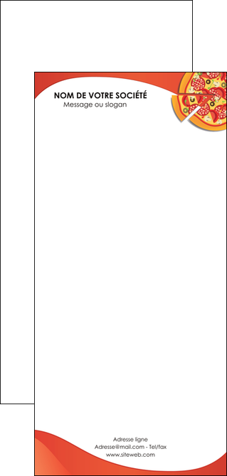 exemple flyers pizzeria et restaurant italien pizza portions de pizza plateau de pizza MIDLU18549