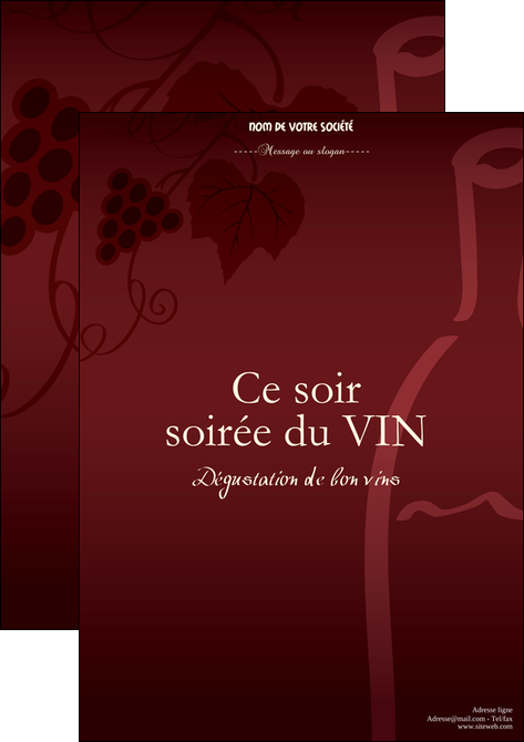 faire modele a imprimer affiche vin commerce et producteur vin vigne vignoble MIDBE18813