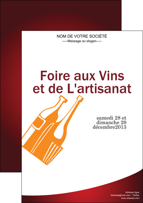 modele affiche vin commerce et producteur magasin de vin cave a vin producteur de vin MIDBE19001