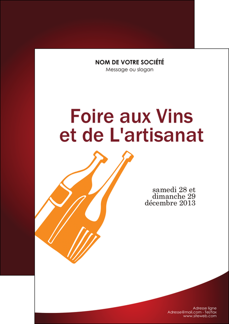 modele flyers vin commerce et producteur magasin de vin cave a vin producteur de vin MIDBE19015