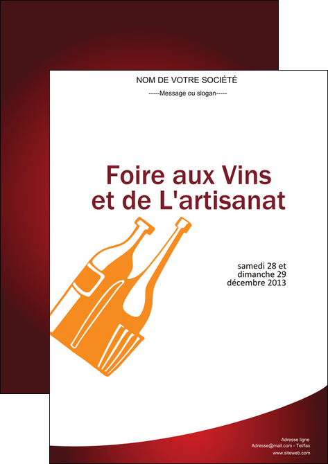 modele affiche vin commerce et producteur magasin de vin cave a vin producteur de vin MIDBE19017
