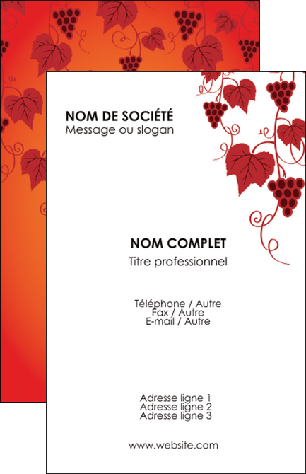faire carte de visite vin commerce et producteur raisins grappe de raisins culture de raisins MIDBE19029