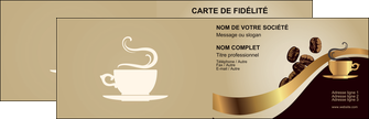 Exemple faire carte de visite double 2 volets pour bar et café