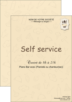 personnaliser modele de affiche restaurant restaurant restauration restaurateur MIDLU19229