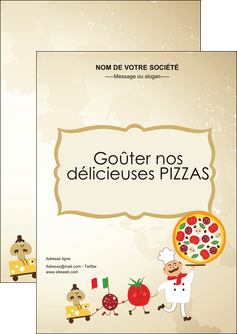 maquette en ligne a personnaliser flyers pizzeria et restaurant italien pizza pizzeria pizzaiolo MIDLU19269