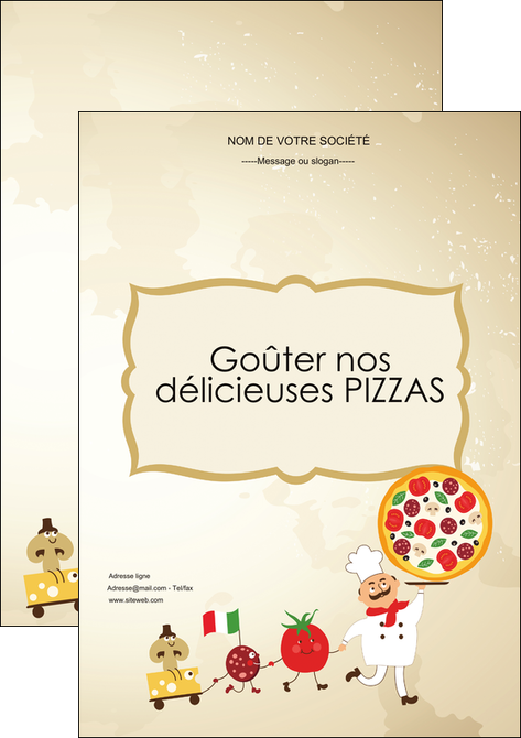 imprimerie affiche pizzeria et restaurant italien pizza pizzeria pizzaiolo MIDLU19271
