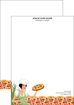 exemple tete de lettre pizzeria et restaurant italien pizza portions de pizza plateau de pizza MIDLU19335