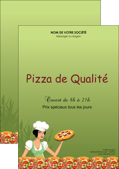 realiser flyers pizzeria et restaurant italien pizza portions de pizza plateau de pizza MIDLU19337
