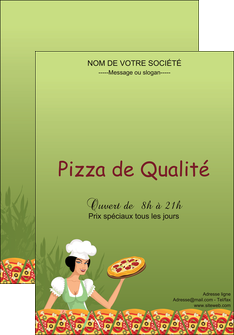 cree affiche pizzeria et restaurant italien pizza portions de pizza plateau de pizza MIDLU19341