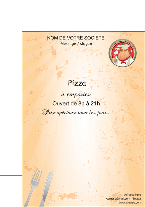 imprimer affiche pizzeria et restaurant italien pizza plateau plateau de pizza MIDLU19409