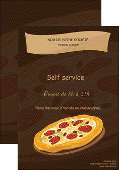 personnaliser maquette affiche pizzeria et restaurant italien pizza plateau plateau de pizza MIDLU19485