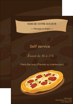 exemple affiche pizzeria et restaurant italien pizza plateau plateau de pizza MIDLU19505