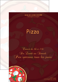 maquette en ligne a personnaliser flyers pizzeria et restaurant italien pizza plateau plateau de pizza MIDLU19663