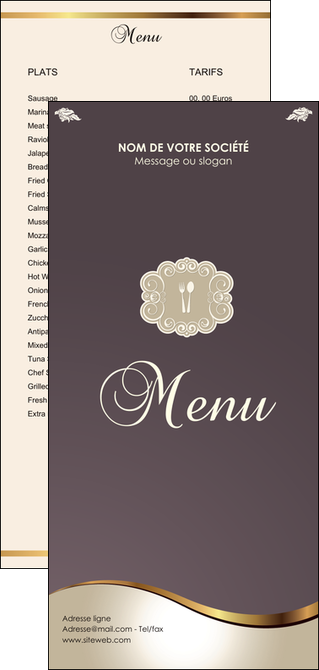 faire modele a imprimer flyers restaurant restaurant restaurant francais restaurant du monde MIDLU19691