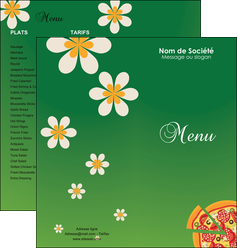 imprimerie depliant 2 volets  4 pages  pizzeria et restaurant italien pizza pizzeria pizzaiolo MIDLU19761