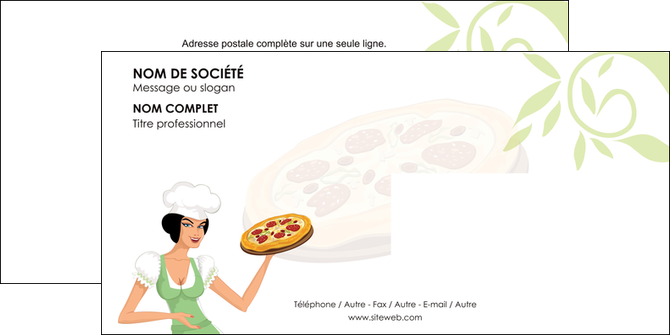 maquette en ligne a personnaliser enveloppe pizzeria et restaurant italien pizza plateau plateau de pizza MIDLU19775