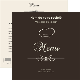 faire flyers restaurant restaurant restauration table de restaurant MIFCH19841