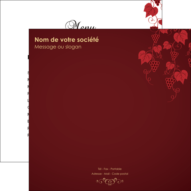 creer modele en ligne flyers vin commerce et producteur raisins grappe de raisins culture de raisins MIDBE19905