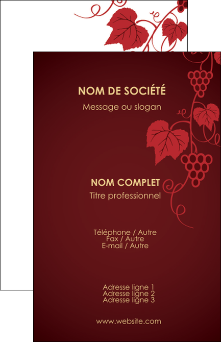 creation graphique en ligne carte de visite vin commerce et producteur raisins grappe de raisins culture de raisins MIDBE19907
