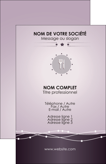 personnaliser modele de carte de visite restaurant restaurant restauration restaurateur MIDLU20151