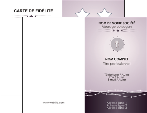 creation graphique en ligne carte de visite restaurant restaurant restauration restaurateur MIDLU20157