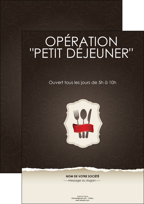exemple affiche restaurant restaurant restauration restaurateur MIDLU20211