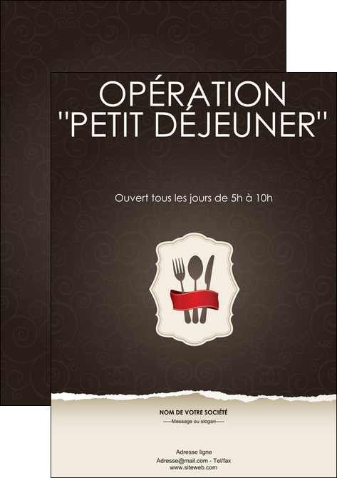 realiser affiche restaurant restaurant restauration restaurateur MIDLU20213