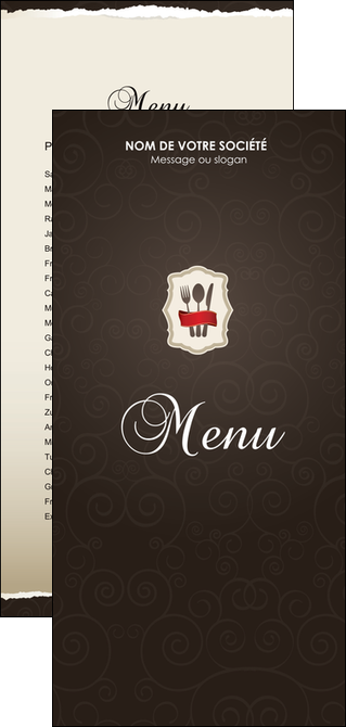 impression flyers restaurant restaurant restauration restaurateur MIDLU20215