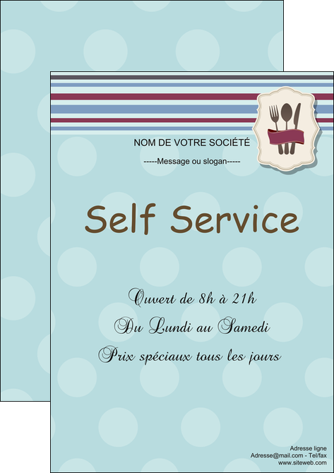 modele en ligne affiche restaurant restaurant restauration restaurateur MIDLU20239